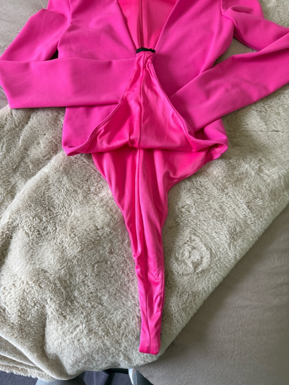 Zara Hot Pink Sleeveless Bodysuit - Picture 4 of 6